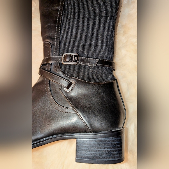 ETIENNE AIGNER E - Celina Black knee high boots - Size 8 1/2 M - in original box - Picture 6 of 14
